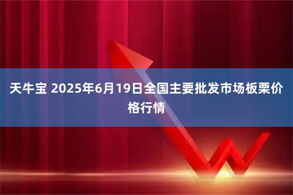 天牛宝 2025年6月19日全国主要批发市场板栗价格行情